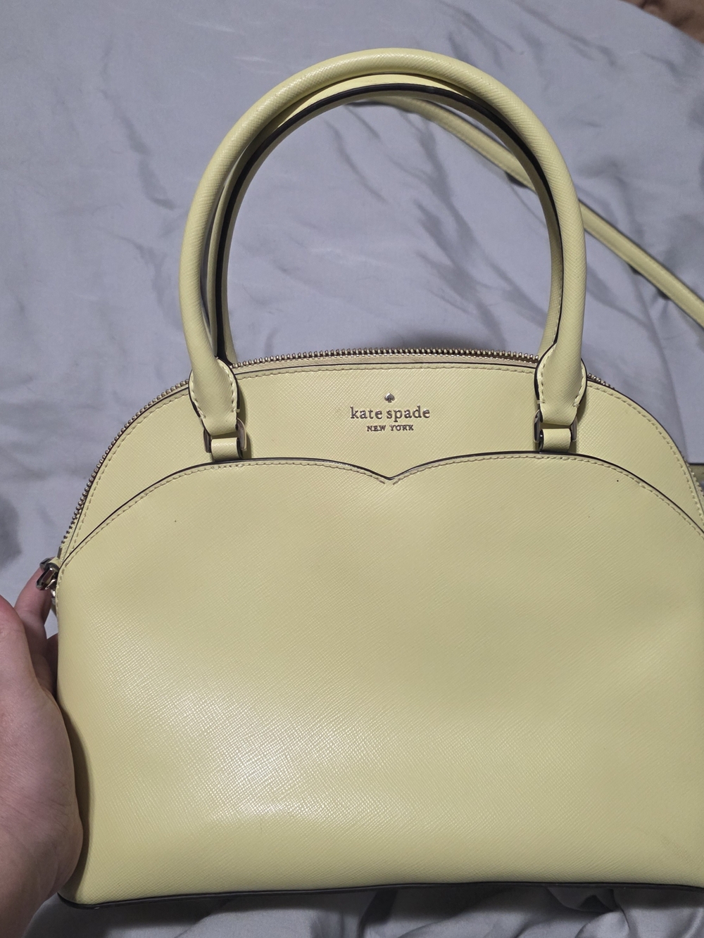 Kate Spade Pastel Lemon Yellow Dome Satchel